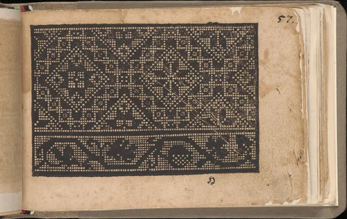 Schön newes Modelbuch (Page 57r) by Sigismundus Latomus, book, 1608