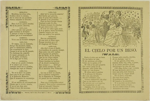 The Sky for a Kiss by José Guadalupe Posada, print, 1871-1913