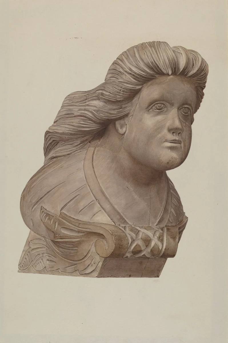 Small Figurehead by Karl Hentz, index of american design, 1935-1942