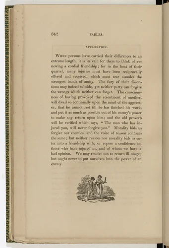 Tailpiece (page 342) from The Fables of Aesop by Thomas Bewick, illustrated book, 1818