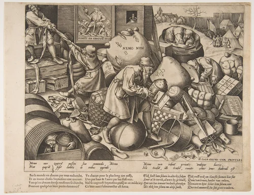 Everyman by Pieter Bruegel, print, 1553-1563