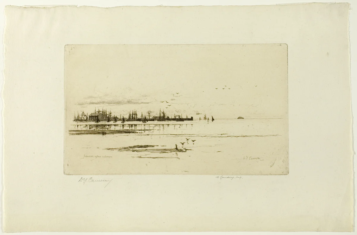 Ardossan, plate seventeen from the Clyde Set by David Young Cameron, print, 1889