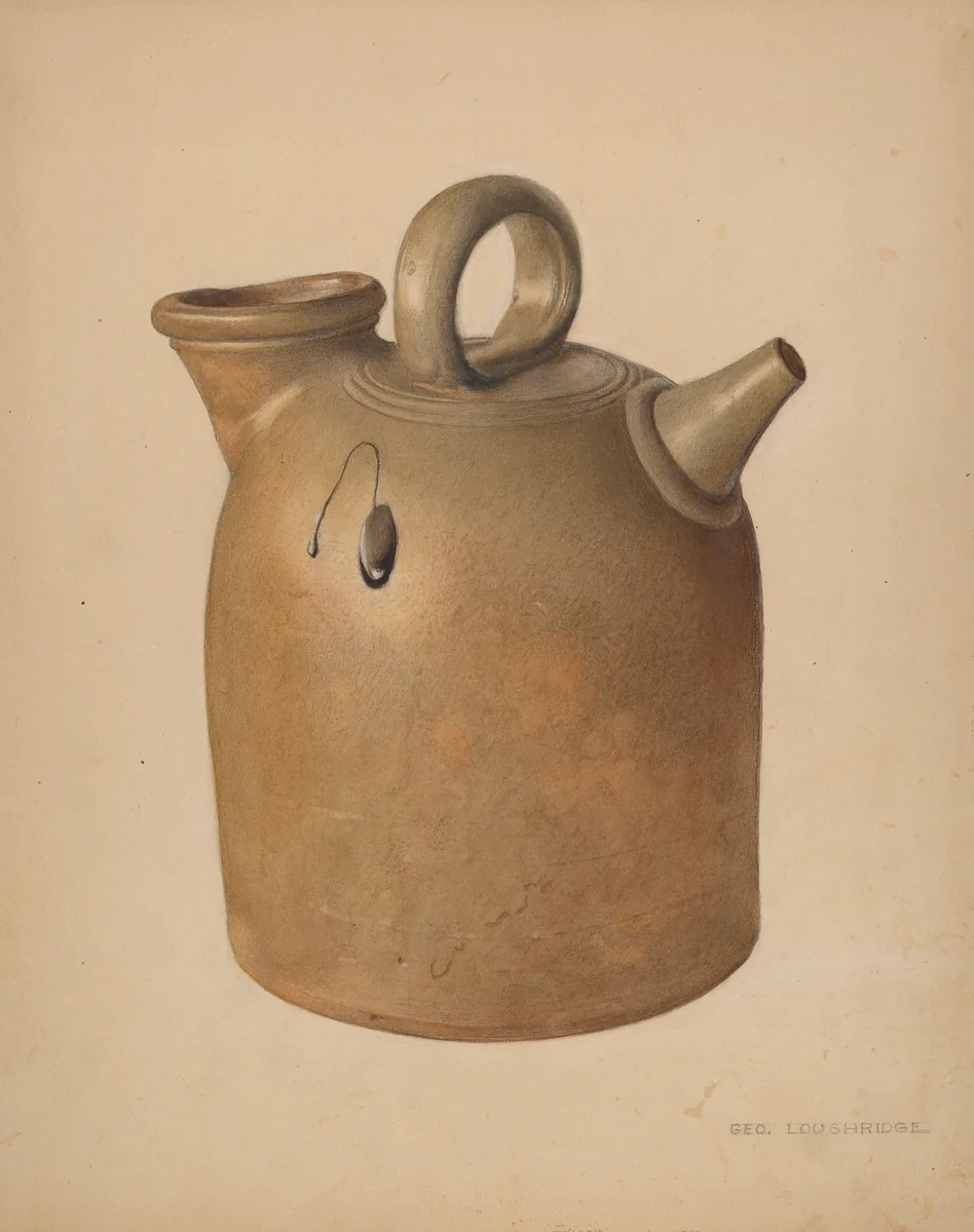 Water Jug by George Loughridge, index of american design, 1938