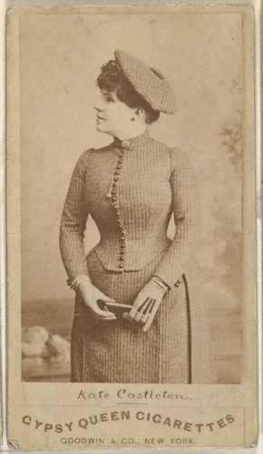 Kate Castleton, from the Actors and Actresses series (N171) for Gypsy Queen Cigarettes by Goodwin & Company, photograph, 1886-1890