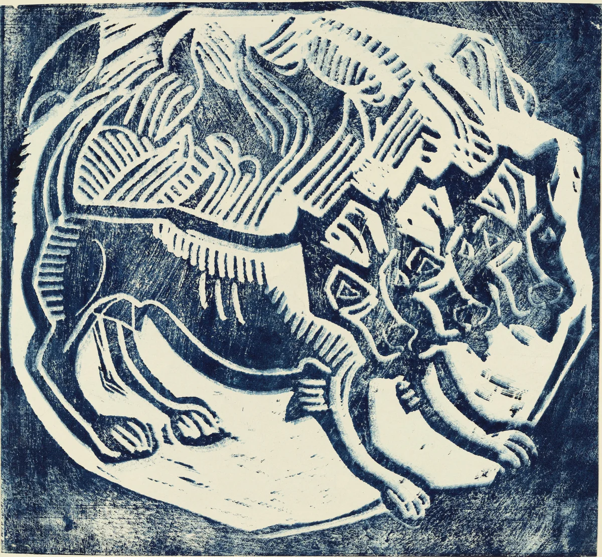 Cerberus by Christian Rohlfs, print, 1912