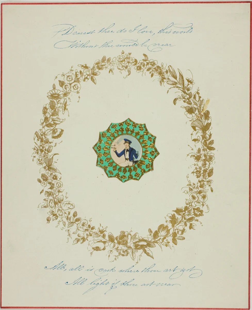 Dearest Thee I Do Love (valentine) by Unknown Artist, other, 1845-1855