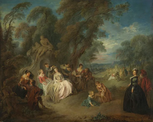 Fête Champêtre by Jean Baptiste Joseph Pater, painting, 1730