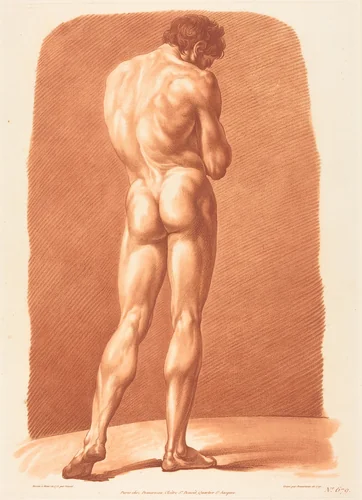 Academy (679) by Gilles-Antoine Demarteau; Jean-Jacques-François Le Barbier I, print, 1791