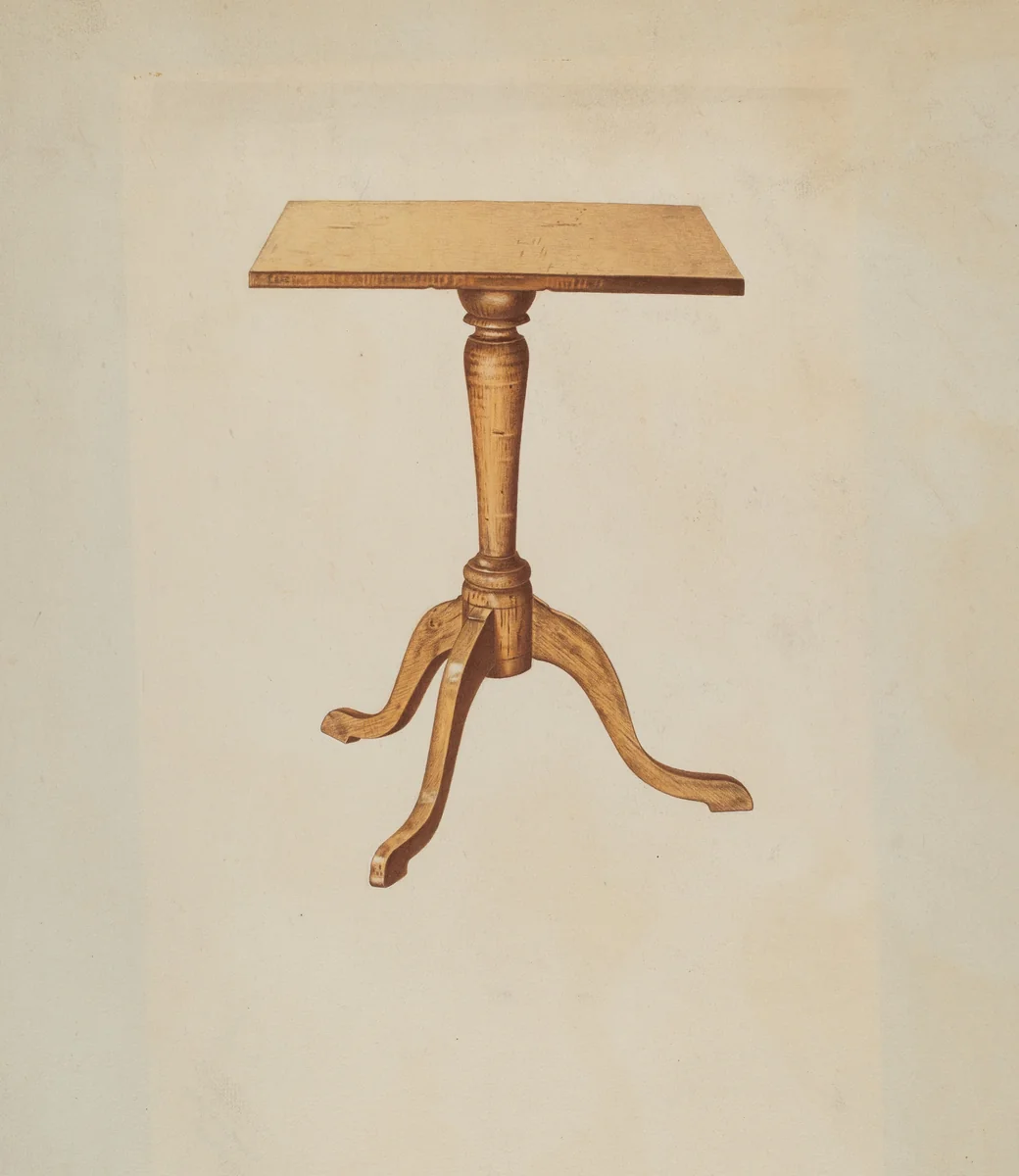 Table (Occasional) by Michael Riccitelli, index of american design, 1938