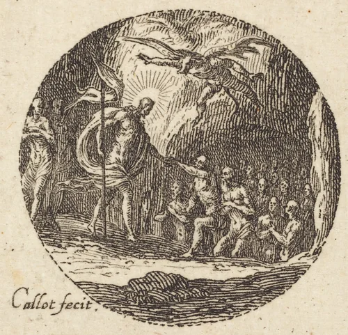 Christ in Limbo by Jacques Callot, print, 1631