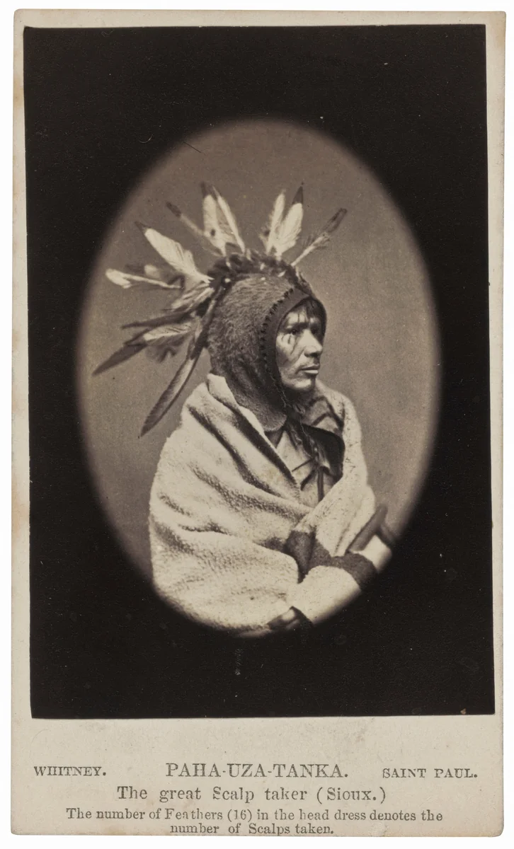 Paha-Uza-Tanka by Joel E. Whitney, photograph, 1857-1867