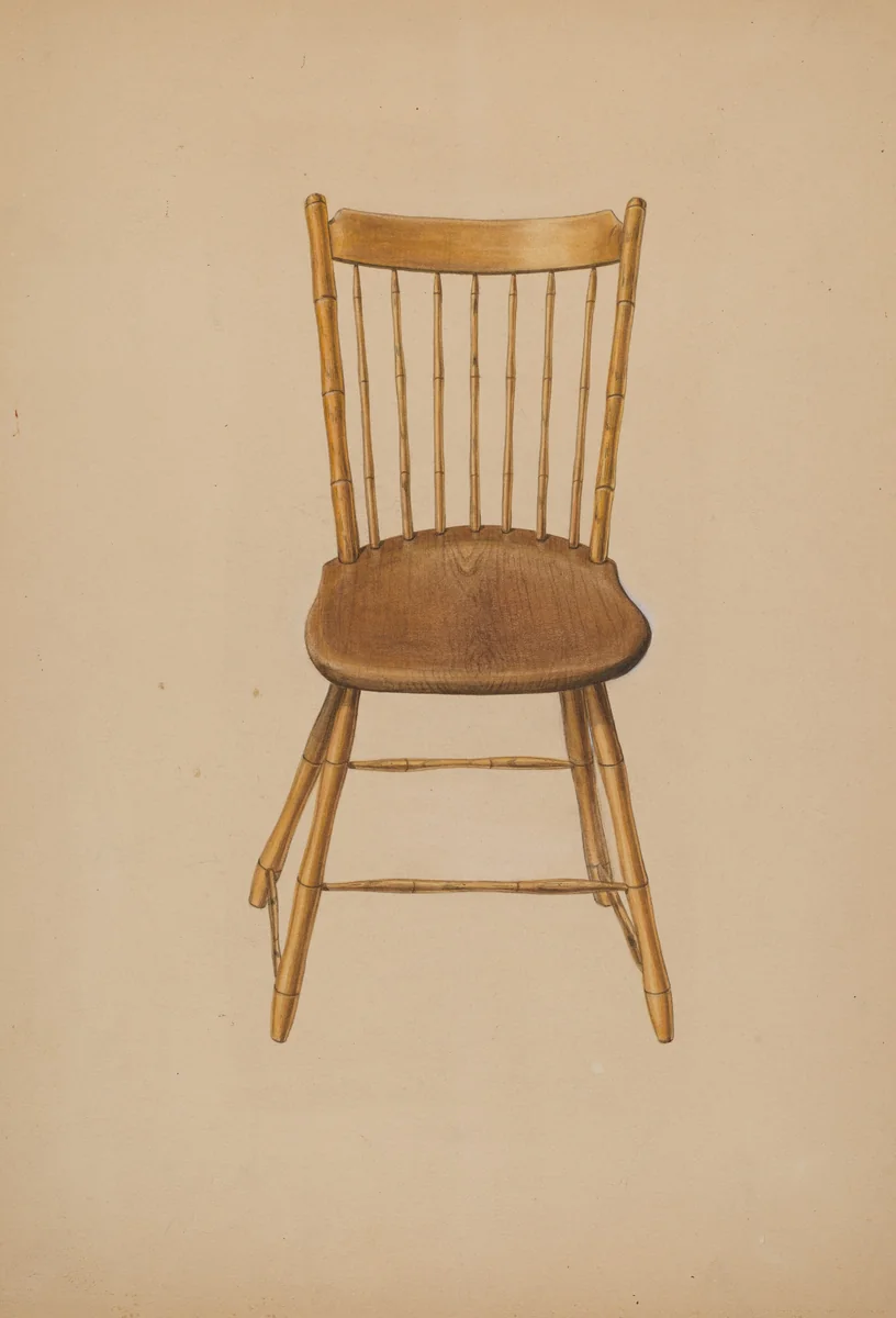 Windsor Chair by Ralph Russell, index of american design, 1941