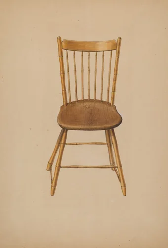 Windsor Chair by Ralph Russell, index of american design, 1941
