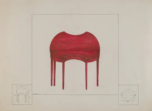 Card Table by Henry Meyers, index of american design, 1936