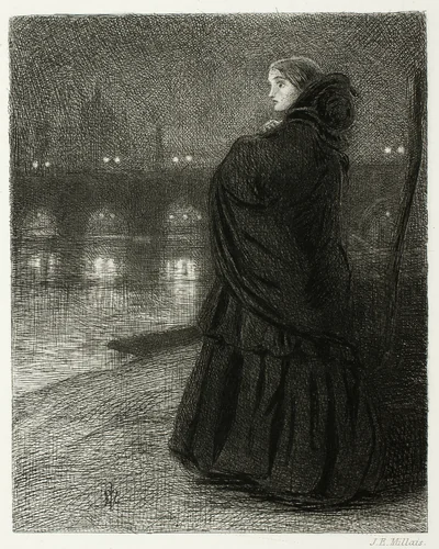 Bridge of Sighs by John Everett Millais, print, 1858