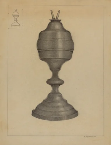 Lamp by Arthur Zaidenberg, index of american design, 1936