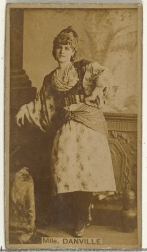 Mlle. Danville, from the Actors and Actresses series (N145-8) issued by Duke Sons & Co. to promote Duke Cigarettes by W. Duke, Sons & Co., photograph, 1890-1895