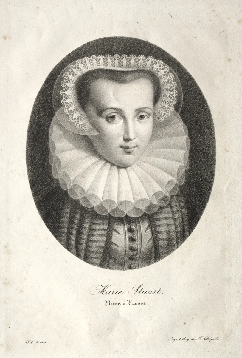 Mary Stuart by Christian Ludwig Wilhelm Heuer, print