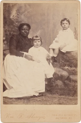 Portrait of a Woman and Children by William F. Shorey, photograph, 1885-1899