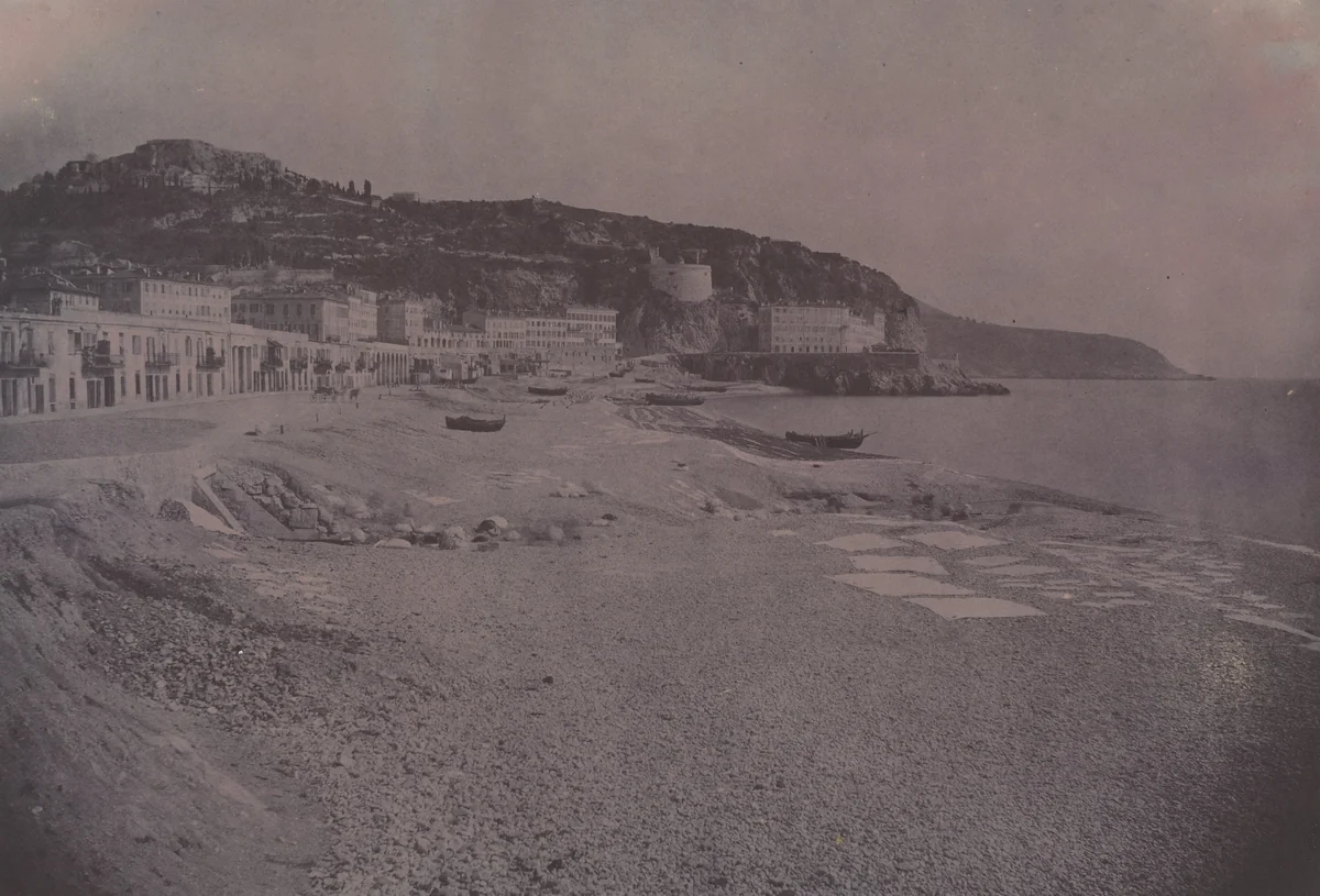 Les Ponchettes à Nice by Édouard-Denis Baldus, photograph, 1813-1889
