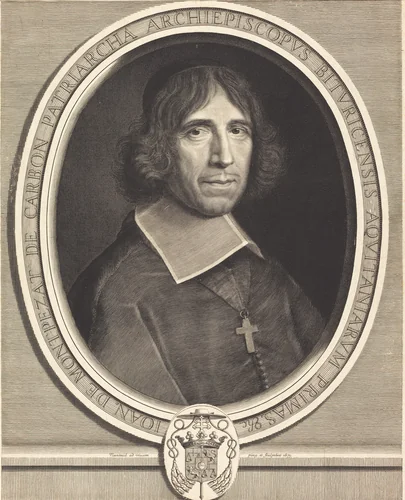 Jean de Montpezat de Carbon by Robert Nanteuil, print, 1673