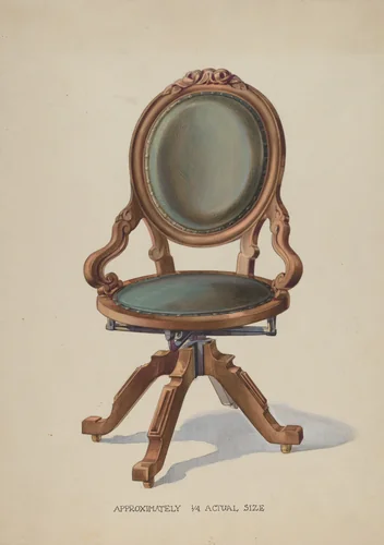 Office Swivel Chair by George Kirschner, index of american design, 1936