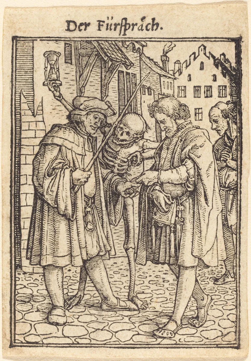 Der Fürsprach (The Lawyer) by Hans Lützelburger, print, 1521-1531