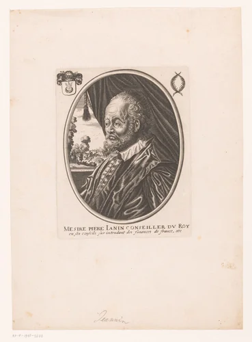 Portret van Pierre Jeannin by anonymous, print, 1610-1668