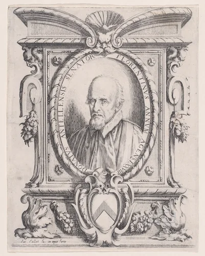 Portrait du Sénateur Donato dell'Antella (Portrait of Senator Donato dell'Antella) by Jacques Callot, print, 1613-1623
