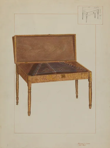 Dulcimer by Edward L. Loper, index of american design, 1937