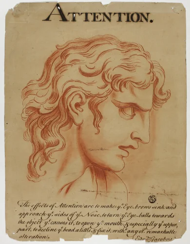 Attention by Charles Le Brun, drawing, 1698-1799