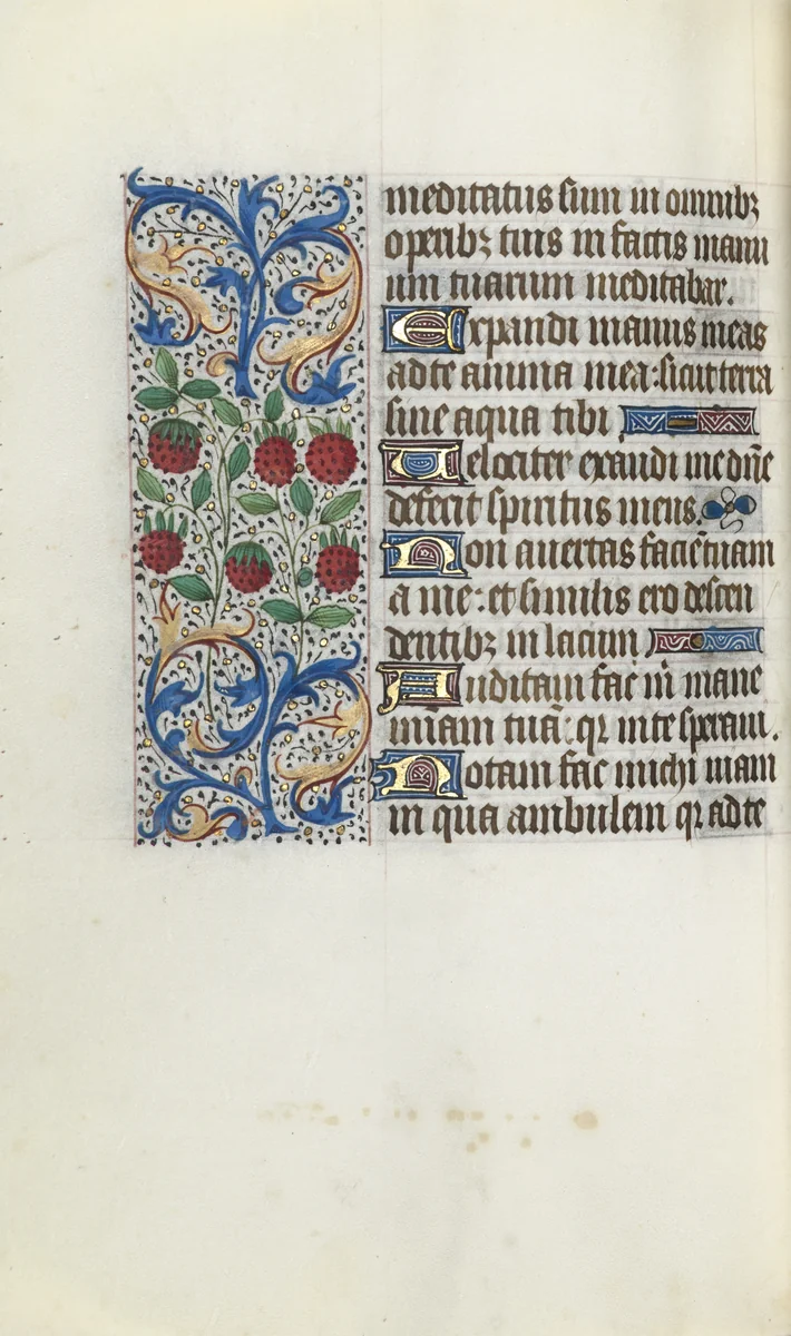 Book of Hours (Use of Rouen): fol. 91v by Master of the Geneva Latini, book, 1465-1475