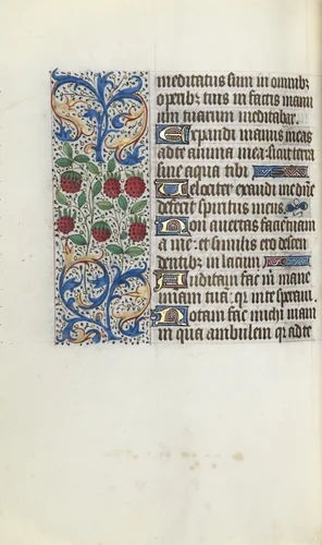 Book of Hours (Use of Rouen): fol. 91v by Master of the Geneva Latini, book, 1465-1475