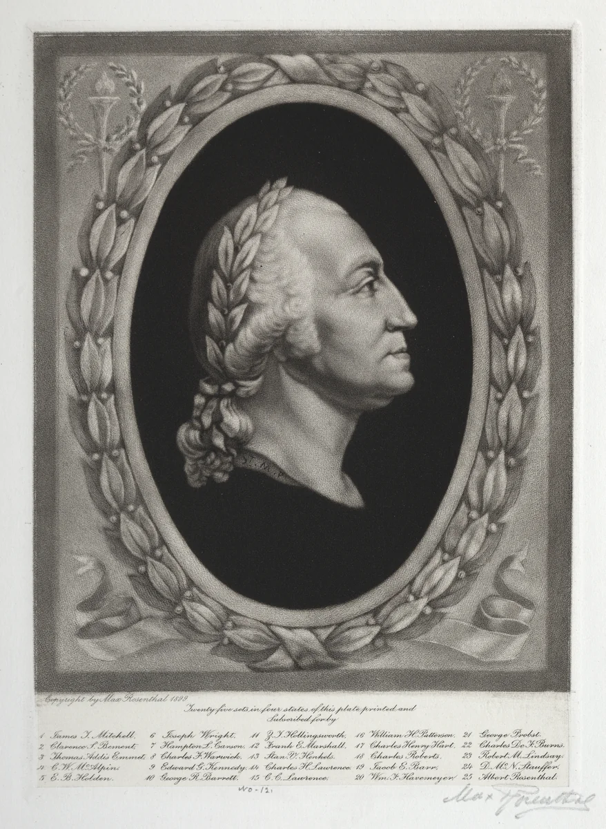 George Washington by Max Rosenthal, print, 1899