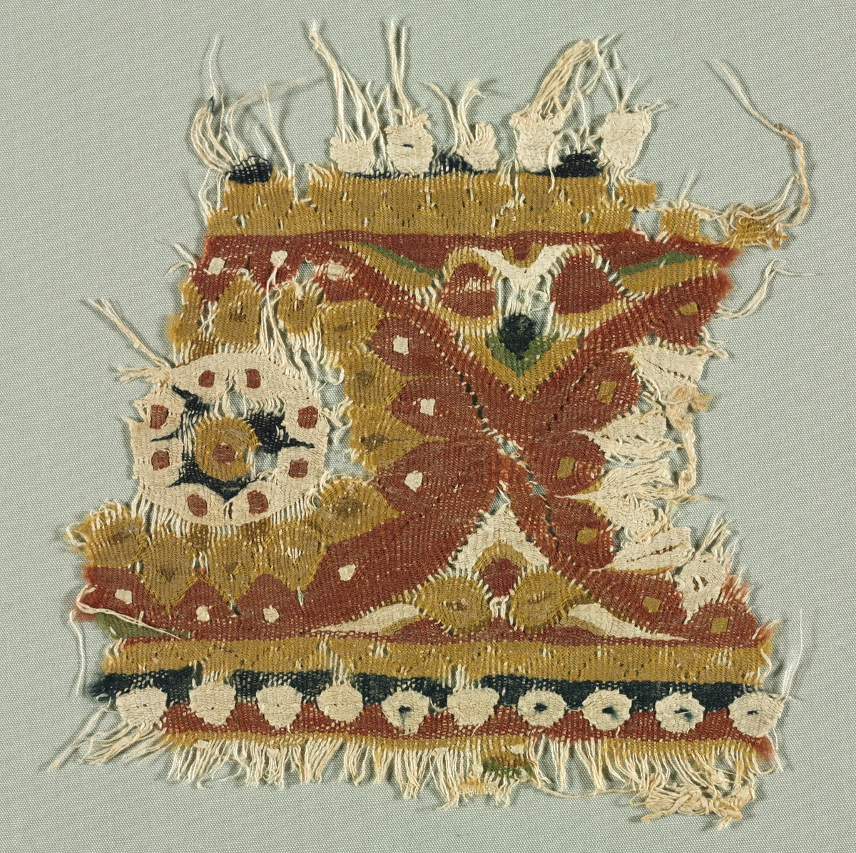 Fragment of a Border by Unknown, textile, 800-899