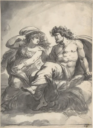 Jupiter and Ceres by Antoine François Callet, drawing, 1772-1782