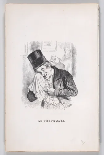 De Profundis, from "The Complete Works of Béranger" by J. J. Grandville, print, 1836