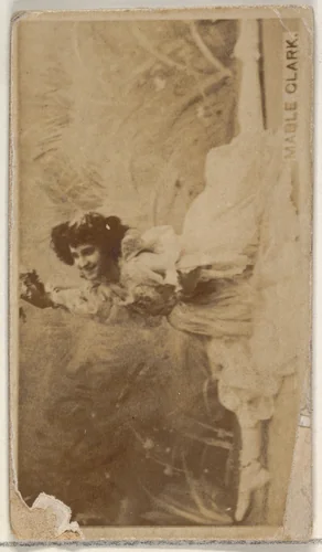 Mabel Clark, from the Actors and Actresses series (N45, Type 8) for Virginia Brights Cigarettes by Allen & Ginter, photograph, 1885-1891