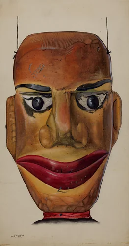 Marionette (Detail) by Elmer Weise, index of american design, 1937