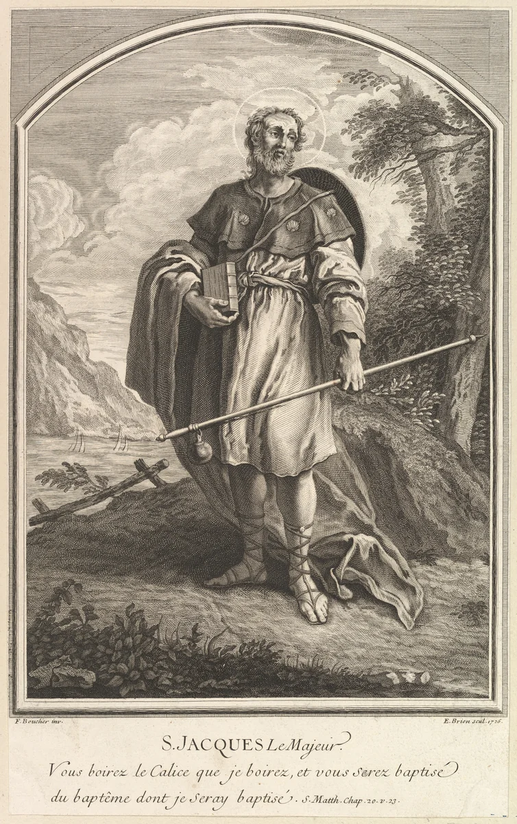 Saint Jacques Le Majeur by Etienne Brion, print, 1726
