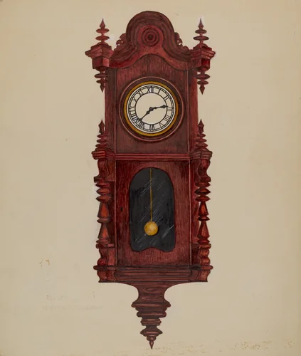 Clock by Florence Stevenson, index of american design, 1936