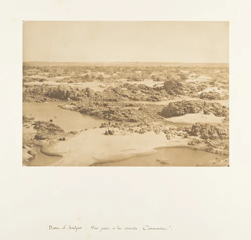 Batu-el-Hadjar. Vue prise à la Seconde Cataracte by Maxime Du Camp, photograph, 1850
