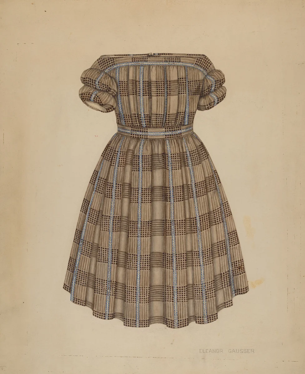 Child's Dress by Eleanor Gausser, index of american design, 1938