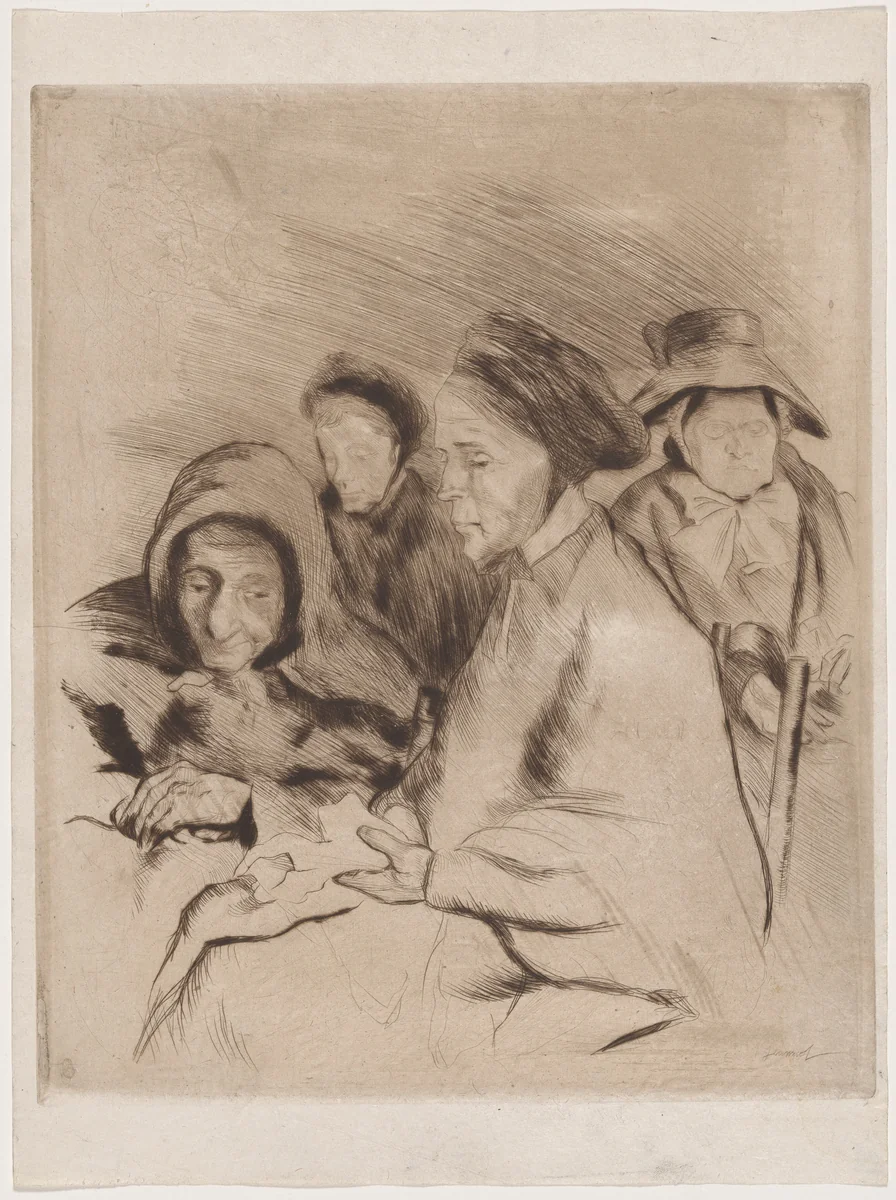 Portrait de vielles femmes by Georges Jeanniot, print, 1895