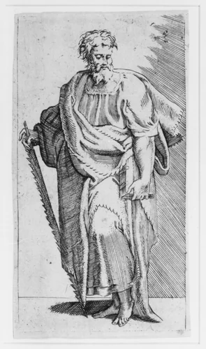 Saint Simon by Angiolo Falconetto, print, 1550-1567