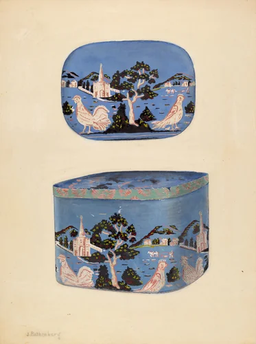 Bandbox by Joseph Rothenberg, index of american design, 1937