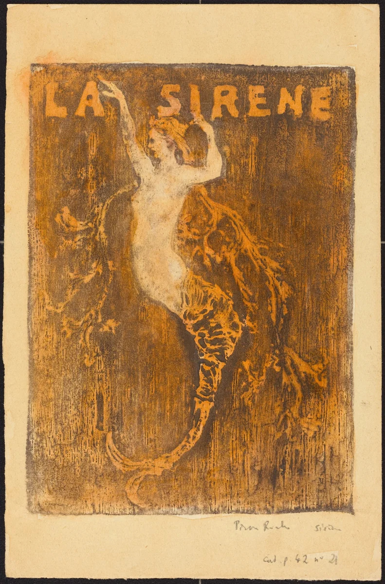 Sirene (Hippocampe) by Pierre Roche, print, 1896