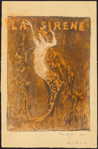 Sirene (Hippocampe) by Pierre Roche, print, 1896