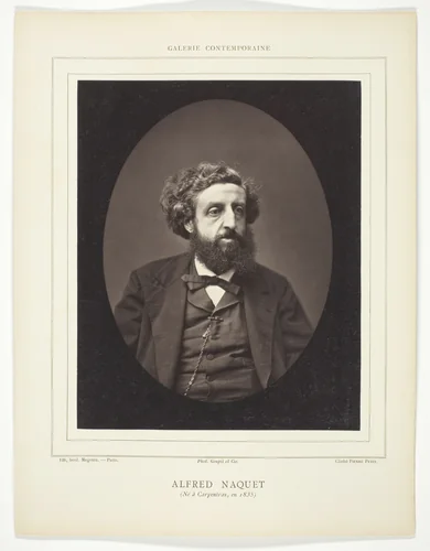 Alfred Naquet (French chemist and politician, 1834-1916) by Pierre Petit, photograph, 1871-1879