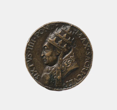 Pope Sixtus IV (Francesco della Rovere, 1414–1484) by Lysippus the Younger, metalwork, 1471